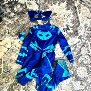Cat boy Costume with Chest Light and Mask